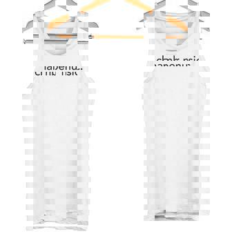 Minimalistic Chamber Music Minimal Tank Top | Mazezy