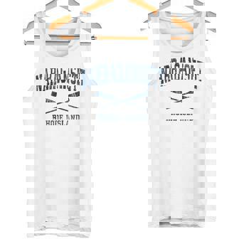 Narragansett Rhode Island Vintage Nautical Paddles Sports Oa Tank Top | Mazezy