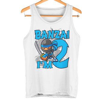 Niños 2º Cumpleaños Banzai I'm 2 Ninja De Dos Años Camiseta sin mangas - Regaloses