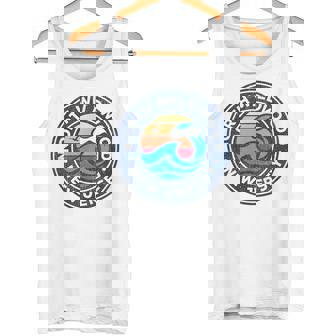 North Wildwood New Jersey NJ Vintage Nautical Waves Tank Top | Mazezy