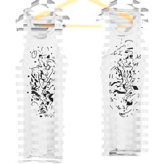 Old Saxophonist Illustration Chamber Music Raglan Baseball Tee Tank Top | Mazezy