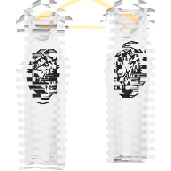 Ours Dans La Conception Graphique Decène De Montagne Et Débardeur e - Cadeauxyz