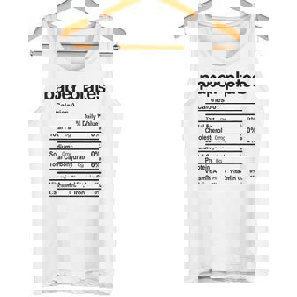 Paper Plates Nutrition Facts Thanksgiving Christmas Tank Top | Mazezy