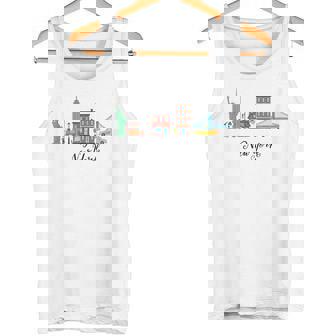 Paysage De Laille De New York Monuments Emblématiquesouvenir D'art Urbain Débardeur e - Cadeauxyz