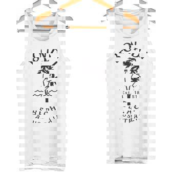 Retro Cool Bondi Beach Australia Vintage Palm Tree Novelty Tank Top | Mazezy