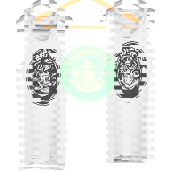 Saunabucks サウナ パロディ サウナー向け おもしろデザイン ととのう グッズ おもしろ 文字 スタバ カフェ タンクトップ - Kawaiitshirt