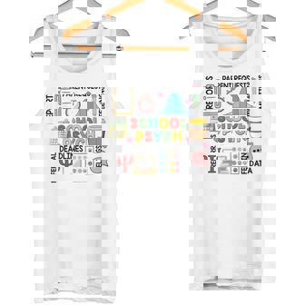 School Psychologist Psychology Teacher Appreciation Tank Top | Mazezy
