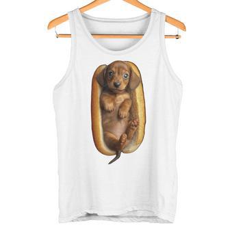Simpatico Cucciolo Di Bassotto Hot Dog Hot Dog Divertente Amante Dei Cani Canotta - Novitaregali