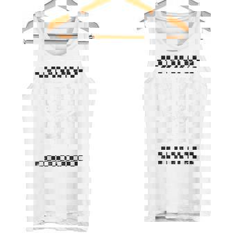 Ska Music Punk Reggae Retro Negro Blanco Cuadrados Gráficos Camiseta sin mangas - Regaloses