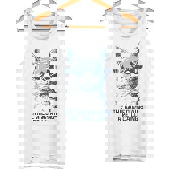 Ski Snowboard Cat The Meowtains Are Calling Skiing Tank Top | Mazezy