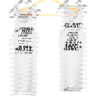 Soy Manuel Haciendo Cosas De Manuel Nombre Divertido Camiseta sin mangas - Regaloses