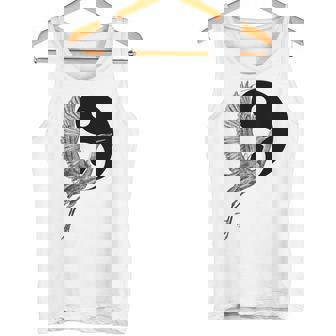 Tai Chi Crane Yin Yang Qi Gong Illustration Tank Top | Mazezy