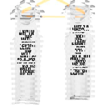 Went To a Elephant Party White Elephant Exchange Tank Top | Mazezy