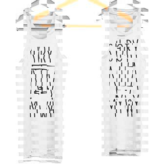 Shorty My Way Swing Set Drawing Mother And Mom 90s Tank Top | Mazezy