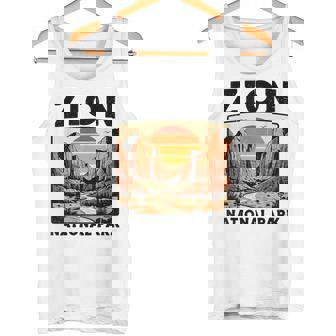 Zion National Park Vintage Hiking Souvenir Adventure Outdoor Tank Top | Mazezy