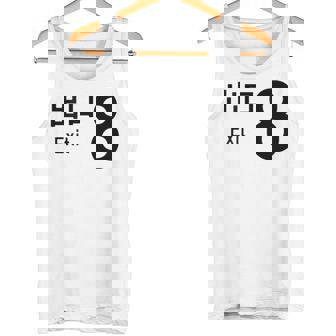 【8番出口】おもしろ 面白い ウケる ふざけ ネタ 笑える 宴会用 文字 言葉 ゲーム タンクトップ - Kawaiitshirt