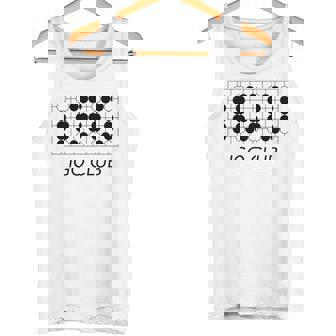 【バックプリント・背中側】囲碁 Igo 碁石 黒白 棋士【部活】クラブ【変なtシャツ屋さん】碁盤 おしゃれ 面白い 長袖tシャツ タンクトップ - Kawaiitshirt