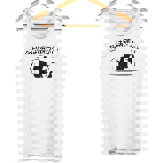 【今日は頑張らない】パンダ おもしろ 面白い熊 可愛い ユーモア ギャグ ネタ ウケ狙い 笑える だらだら ウケる タンクトップ - Kawaiitshirt