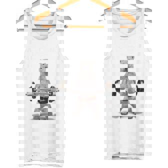 ウェイトリフティング 筋トレ バーベル やる気がないなら家に帰れ 白熊 しろくま タンクトップ - Kawaiitshirt