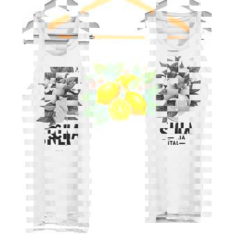 シチリア イタリア シチリア イタリア フレッシュ イタリアン レモン シチリア タンクトップ - Kawaiitshirt
