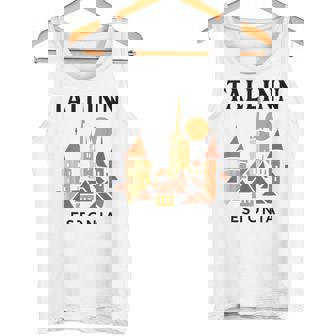 タリン エストニア 中世 旧市街 ヴィンテージ レトロ エストニア タンクトップ - Kawaiitshirt
