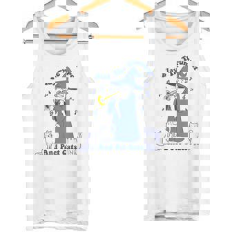 トランペットとペットの猫を弾く タンクトップ - Kawaiitshirt