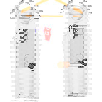 バスケットボール サイン帳 寄せ書き 色紙 先輩 先生 ありがとう、おつかれさま 贈る言葉 メッセージ タンクトップ - Kawaiitshirt