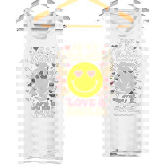 バレンタイン スマイルフェイス ハート 翼 かわいい 愛 チョコレート タンクトップ - Kawaiitshirt