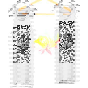 ピーコックバス 80 年代スタイルのモンスターフィッシュキーパー タンクトップ - Kawaiitshirt