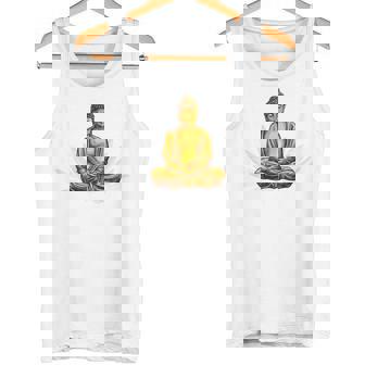 ブッダ 国際ヨガデー バックプリント タンクトップ - Kawaiitshirt