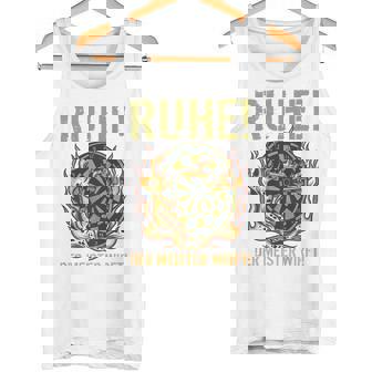 メンズ マスタースローダーツとダーツプレーヤーのバックプリント残り タンクトップ - Kawaiitshirt