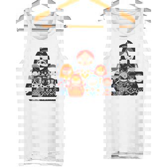 マトリョーシカ ロシア人形 入れ子人形 マトリョーシカ 長袖tシャツ タンクトップ - Kawaiitshirt