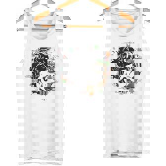 狸と狐 太極図 たぬき きつね タンクトップ - Kawaiitshirt