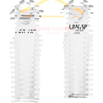 裏面 イチャイチャしないちょっとおもしろいことばっかり言ってるだけ タンクトップ - Kawaiitshirt