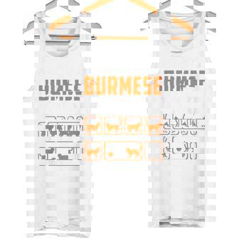 頑固なビルマの猫 トリックおもしろ子猫愛好家 タンクトップ - Kawaiitshirt