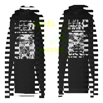 10 Year Old Bday Decorations Son Boy 10Yr 2016 10Th Birthday Long Sleeve T-Shirt - Monsterry