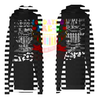 100 Days Of Pre-K Got Me Feeling Cray Cray Preschool Long Sleeve T-Shirt - Thegiftio