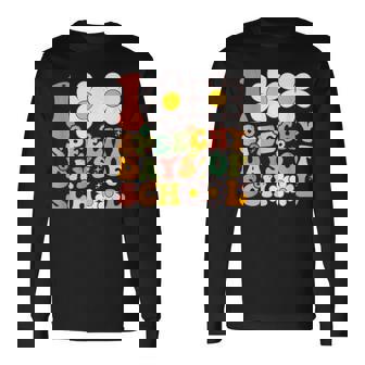 100 Days Of School Speech Therapy Happy 100Th Day Of School Long Sleeve T-Shirt - Thegiftio