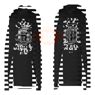 10歳の誕生日 フットボール 10歳 男の子 スポーツパーティー キッズ 長袖Tシャツ - Kawaiitshirt