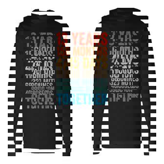 13年目の記念日 彼 彼女 カップル 13回目の結婚 長袖Tシャツ - Kawaiitshirt