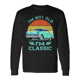 1956 1957 1953 1955 56 57 90S Chevys Bel Air Blue Long Sleeve T-Shirt - Thegiftio UK