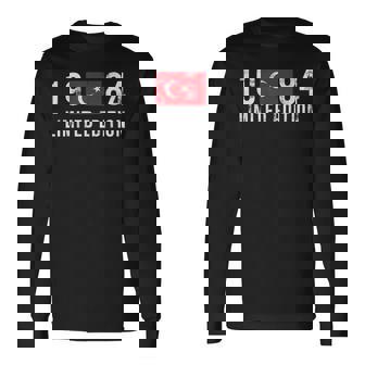 1984 Edición Limitada Turquía Con Bandera Cumpleaños Camiseta de manga larga - Regaloses