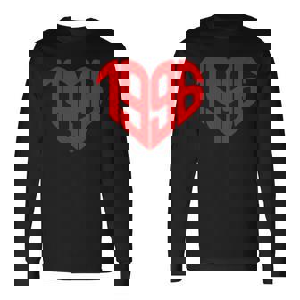 1996年ハート型ヴィンテージ 1996年ハート型愛 30歳の誕生日に 長袖Tシャツ - Kawaiitshirt