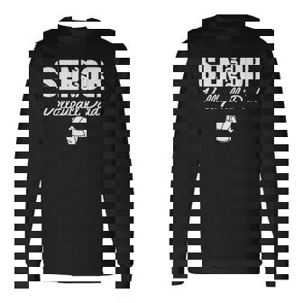 2026 Senior Volleyball Dad Volleyball Team Parent Long Sleeve T-Shirt - Thegiftio