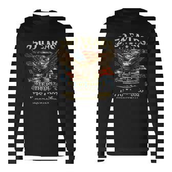 250Th Anniversary Usa 4Th Of July Eagle Flag 1776-2026 Long Sleeve T-Shirt - Monsterry