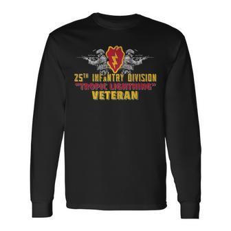 25Th Infantry Division 25 Id Tropic Lightning Division Long Sleeve T-Shirt | Mazezy
