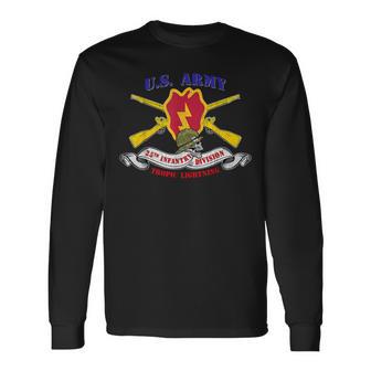 25Th Infantry Division 25Th Id Veteran Tropic Lightning Long Sleeve T-Shirt | Mazezy