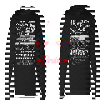 25th Wedding Anniversary Cruise Vacation Husband Wife Couple Long Sleeve T-Shirt | Mazezy