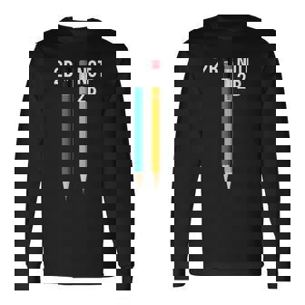 2B Or Not 2B 鉛筆 シェイクスピア ハムレット 引用 面白い 長袖Tシャツ - Kawaiitshirt