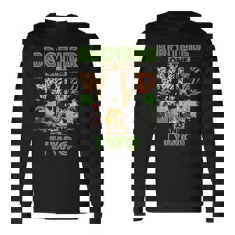 2Nd Birthday Zoo Safari Jungle Brother Of The Wild And Two Long Sleeve T-Shirt | Mazezy